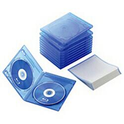CCDBLU210CBUBlu-rayディスクを2枚収納できるケース(10枚セット)新世代の記録型ディスクの主流となった「Blu-rayディスク」を2枚収納できるケースです(10枚セット)。市販のBlu-rayソフトの収納ケースと同等サイズで高さが揃いますので、きれいに並べてスッキリと収納できます。軽くて割れにくいポリプロピレン樹脂を採用し、大切なBlu-rayディスクをしっかり保護します。DVDおよびCDでも使用可能です。ジャケットカード付インクジェットプリンタで印刷可能な「ジャケットカード」が付いていますので、気軽にオリジナルのジャケットを作成することができます。※無地の裏面のみ印刷可能です。※染料インクに対応しています。顔料タイプのインクには対応していません。ブックレットカードも収納可能ブックレットカードを収納可能なストッパーを装備しています。取り出しに便利なワンプッシュ方式ワンプッシュ方式で、Blu-rayディスクに無理な力をかけず、簡単にディスクを取り出すことができます。　/　【仕様】・サイズ：幅135.8×奥行12.7×高さ172mm ・収容枚数：Blu-rayDisc/DVD/CDのいずれか2枚(ケース1枚につき) ・付属品：ジャケットカード×10枚Blu-rayディスクを2枚収納できるケース(10枚セット)