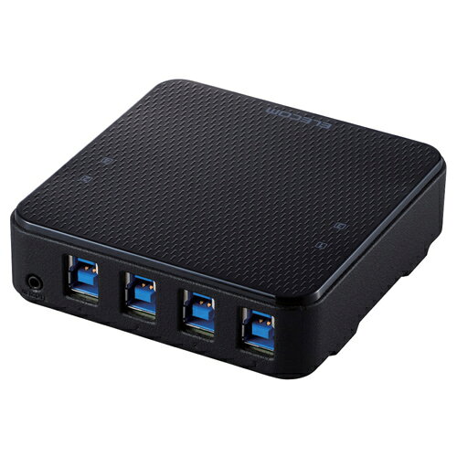 Rakuten - エレコム ELECOM U3SW-T4 ブラック USB3.0対応切替機 PC4台 U3SWT4