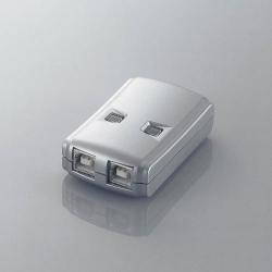 2台のパソコンで1台のUSBプリンタやストレージ機器を切り替えて使用できる切替器。USB2.0対応。バスパワー動作。USS2W2　