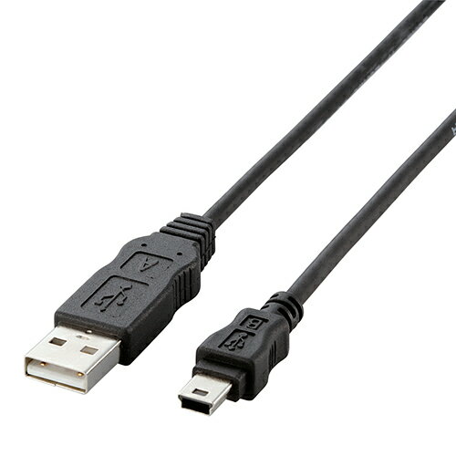 エレコム(ELECOM) USB-ECOM510 ブラック エコUSBケーブル A-miniB・1m