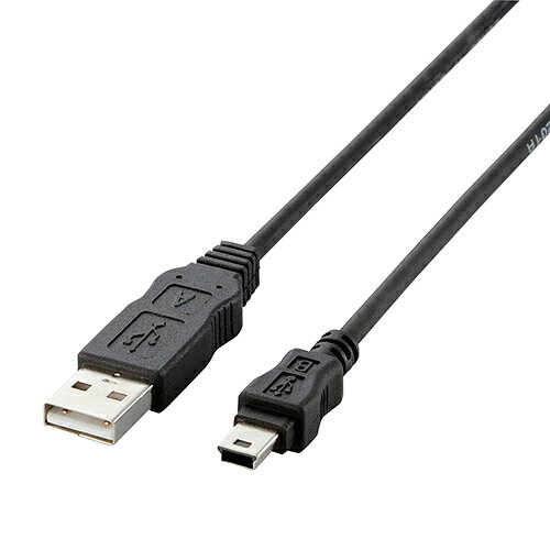 ■USB2.0ハイスピードモードに対応した、環境にやさしいUSBケーブルです。■パソコン本体とデジタルカメラなどを接続するケーブルです。■ケーブルの外皮には、ハロゲン系物質を含まないハロゲンフリーの素材を採用しています。■環境にやさしい鉛フリーはんだを使用しています。■環境に配慮し、ゴミが少なくてすむ簡易包装タイプです。■サビや信号劣化の心配が少ない金メッキピンを使用しています。■ケーブル部には外部ノイズの干渉を受けにくい2重シールドUSBECOM550コネクタ形状:USB(A)オス - USB(mini-B)オス 対応機種:USB(Aタイプ)のインターフェイスを持つパソコンとUSB(ミニB)コネクタを持つ機器 ※パソコンとデジタルカメラを接続するにはデジタルカメラ付属の専用ソフトを使う必要があります ケーブル長:5m ※コネクタ部分を除く 規格:USB2.0規格(HI-SPEEDモード)認定 対応転送速度:480Mbps プラグメッキ仕様:金メッキ 2重シールド:○ ツイストペアケーブル(通信線):○ カラー:ブラック 環境配慮事項:EU RoHS指令準拠(10物質)、ハロゲンフリー、鉛フリーはんだ使用デジカメとパソコンをつなぎます