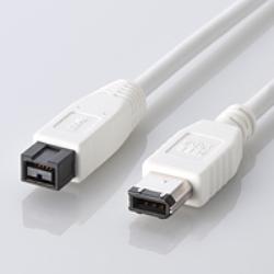 エレコム(ELECOM) IE-961WH ホワイト IEEE1394ケーブル 9ピン/6ピン 1m