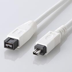 Iee1394 Cable - エレコム(ELECOM) IE-941WH ホワイト IEEE1394ケーブル 9ピン/4ピン 1m