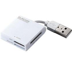 Rakuten - エレコム(ELECOM) MR-K009WH ホワイト ケーブル固定 メモリーカードリーダー