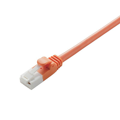エレコム(ELECOM) LD-CTT/DR1/RS オレンジ Cat5e対応ツメ折れ防止LANケーブル 1m