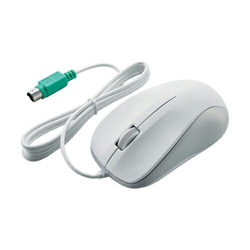 Trackball - エレコム(ELECOM) M-K6P2RWH/RS ホワイト PS/2光学式マウス 3ボタン Mサイズ