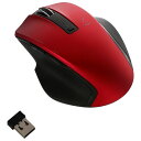 ナカバヤシ MUS-RKF129R(レッド) USB 無線5ボタンBl...(2)
