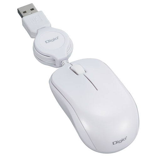 �ʥ��Х䥷 MUS-UKT166W �ۥ磻�� USB BlueLED�ޥ��� 3�ܥ���