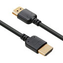 PGA PG-HDSF20M(ブラック) 4K/Ultra HD対応 PREMIUM HDMI やわらかケーブル 2.0m