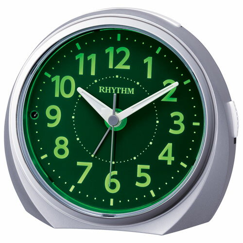 RHYTHM(リズム) 8RE666SR19 クオーツ目覚まし時計 ルークR666