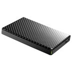 IODATA(アイ・オー・データ) HDPT-UTS1K(カーボンブラック) ポータブルHDD 1TB USB3.1Gen1(USB3.0)/USB2.0接続