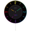 リズム時計 8RZ197SR02(黒) Iroria A(イロリア エー) AC電源デジタル掛置兼用時計