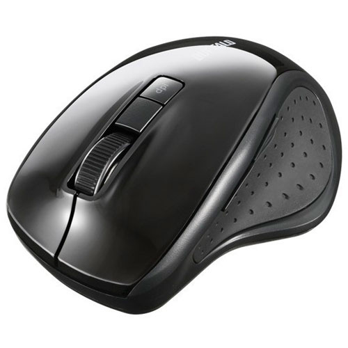 バッファロー(BUFFALO) BSMBB300BK(ブラック) Bluetooth BlueLED光学式マウス 5ボタン バッファロー(BUFFALO) BSMBB300BK(ブラック) Bluetooth BlueLED光学式マウス 5ボタン