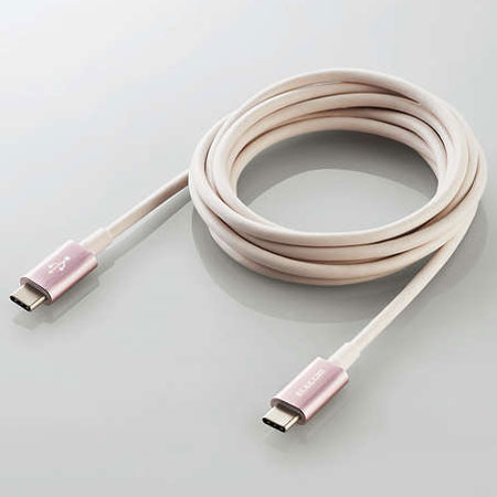 エレコム(ELECOM) MPA-CCPS20PNPN(ピンク) USB2.0ケーブル C-C PD対応 耐久仕様 2m