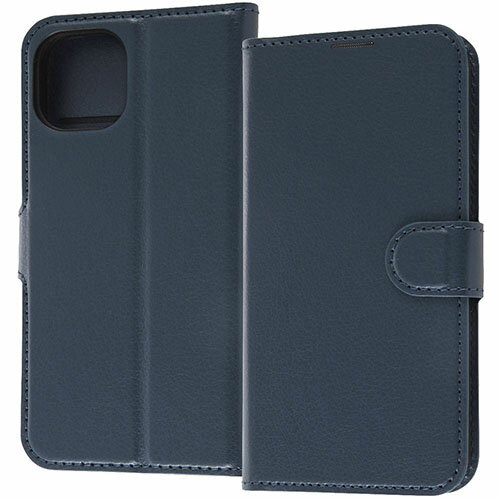 ray-out(レイ・アウト) RT-P36ELC1/DN ダークネイビー iPhone 14 / 13用 耐衝撃 手帳型レザーケース マグネット