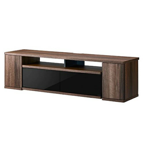 Rakuten - 朝日木材加工 AS-SBS1500-DB ダークブラウン木目 サウンドバー収納付きテレビ台