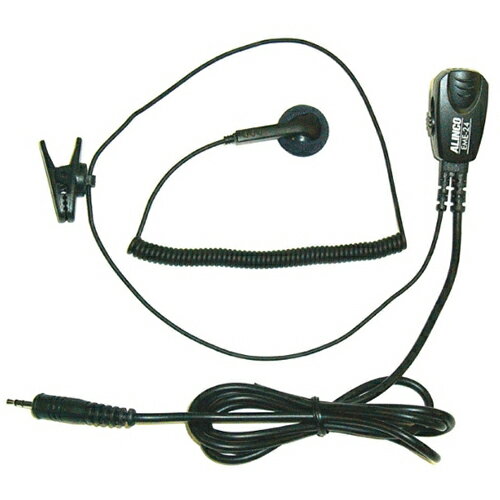 ■カールコードイヤホンが付いた小型イヤホンマイクです■PTTロックが付いています■コードクリップ付属■イヤホンスポンジは安価で手軽に手に入る市販の汎用品が使えますEME24対応機種:　DJ-C1/C4/C5/C7　DJ-PX2/PX2C本体サイズ:約W90mm×D185mm×H43mm質量:36gコードクリップ付属