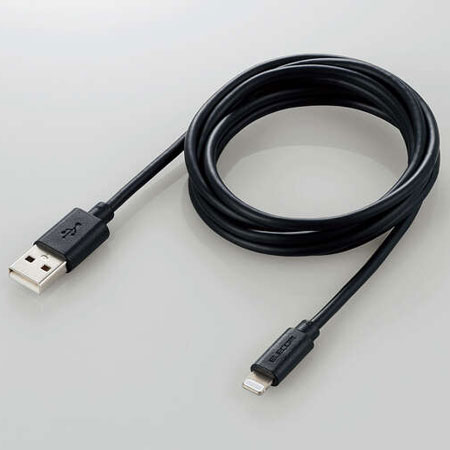 エレコム(ELECOM) MPA-UAL15BK ブラック スタンダードLightningケーブル 1.5m