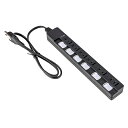 ナカバヤシ TAP-048-20BK(ブラック) 安全機能満載スイッチ付OAタップ 6個口 2m