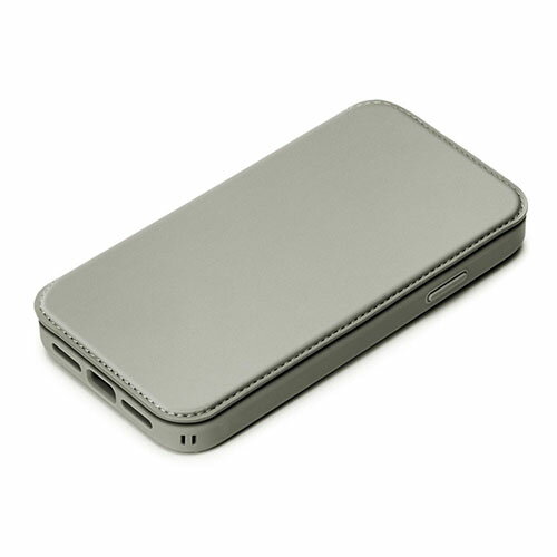 Rakuten - PGA iPhone15 Pro用 ガラスフリップケース グレー