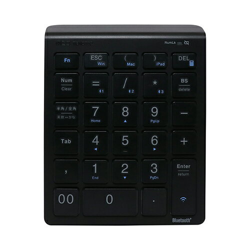 ミヨシ TENBT02-BK(ブラック) Bluetooth5.0対応 ワイヤレステンキー