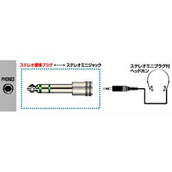 JVC AP-113A ステレオ標準プラグ/ステレオミニジャック