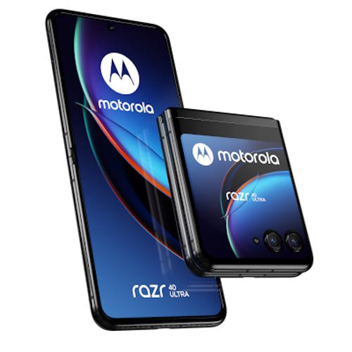モトローラ(MOTOROLA) motorola razr 40 ultra 6.9+3.6型 8GB/256GB インフィニットブラック SIMフリースマートフォン PAX40020JP フリップ 折りたたみ