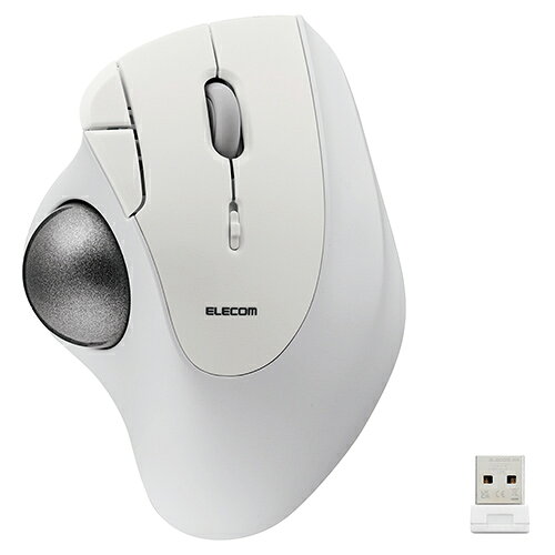 エレコム ELECOM M-IT11DRWH ホワイト トラックボール マウス 無線 5ボタン ベアリングユニット IST MIT11DRWH