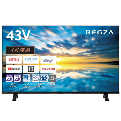 REGZA(レグザ) 43E350M 4K液晶レグザ 43V型