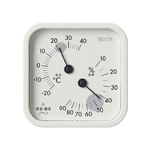 ■お部屋の雰囲気に合わせて選べるカラー展開■置き掛け自由■空調管理の目安になるゾーン付きTT587IV測定範囲：　温度 -20〜40℃　湿度 10〜90%最小表示：　温度 2℃　湿度 5%測定精度：　温度 -20〜40℃ ±2℃　湿度 35...