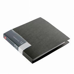 CD＆DVDファイルケース ブックタイプ 12枚収納 ブラック(BSCD01F12BK) 商品