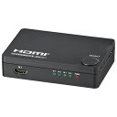 オーム電機(OHM) AV-S04S-K(黒) HDMIセレクター 4ポート