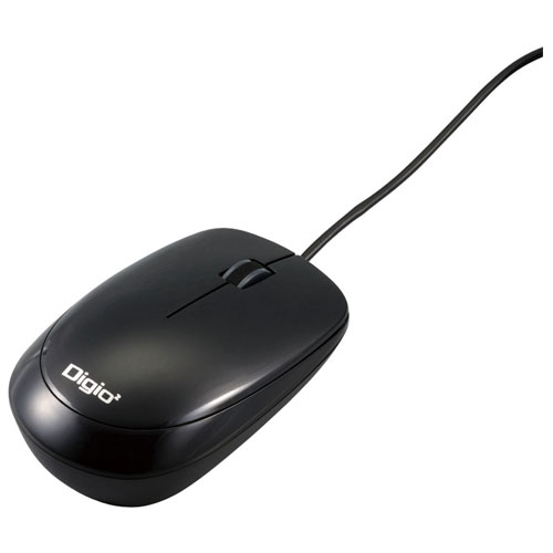 ナカバヤシ MUS-UKT114BK(ブラック) USB 小型有線3ボタン光学式マウス ナカバヤシ MUS-UKT114BK(ブラック) USB 小型有線3ボタン光学式マウス