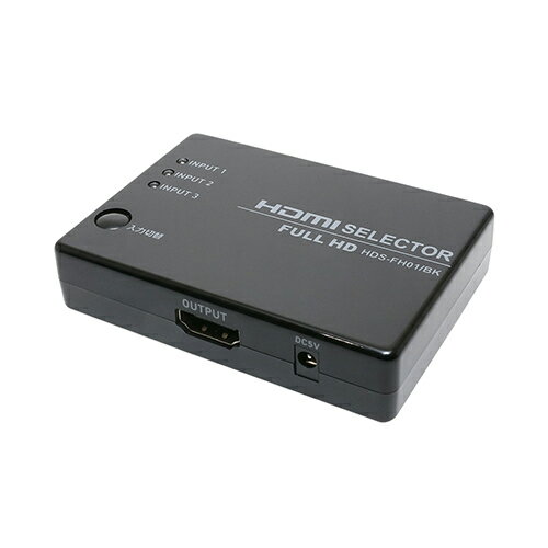 Distributors - ミヨシ HDS-FH01/BK ブラック フルHD対応HDMI切替器 HDSFH01BK