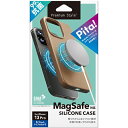 PGA PG-21NMGSC02BE(ベージュ) iPhone 13 Pro用 MagSafe対応 抗菌スリムシリコンケース