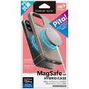 PGA PG-21NMGPT02BE(ベージュ) iPhone 13 Pro用 MagSafe対応 抗菌ハイブリッドケース