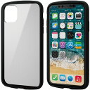 エレコム(ELECOM) PM-A19CTSLFCBK(ブラック) iPhone 11用 ケース クリア 耐衝撃 軽量 / 薄型(2)