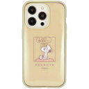 グルマンディーズ(gourmandis) SNG-706E(ドッグハウス) iPhone14 Pro/13 Proケース IIIIfit Clear ピーナッツ