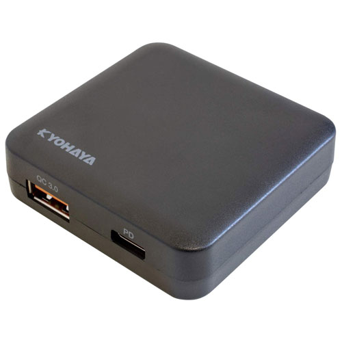 ■同時充電可能■Power DeliveryとQuick Chargeに両対応■安心の保護回路搭載JKPD20A1BKケーブル付属：別売りコネクタ形状：-ポート数：2ポート形状　USB Type-A　USB Type-C入力電圧：USB Type-C PD 20W：5V/9V/12V、USB Type-C QC 18W：3.6-6V/6.1-9V/9.1-12V、USB Type-A QC 18W：3.6-6V/6.1-9V/9.1-12V出力電圧：USB Type-C PD 20W：3A/2.22A/1.67A、USB Type-C QC 18W：3A/2A/1.5A、USB Type-A QC 18W：3A/2A/1.5A出力電流：-海外対応：○メーカー保証：1年外形寸法：幅55x高さ16x奥行55mm質量：53g付属品：最大20W出力の2ポート充電器