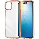 ray-out(レイ・アウト) iPhone 15 Plus/14Plus TPU METAMORU/ピンクゴールド(2)