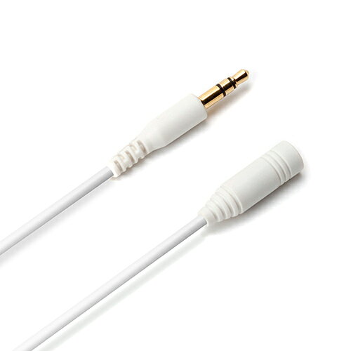 PGA PG-EXY20M12-WH Premium Style 3.5mmステレオミニプラグ イヤホン延長ケーブル やわらか 2m PGEXY20M12WH