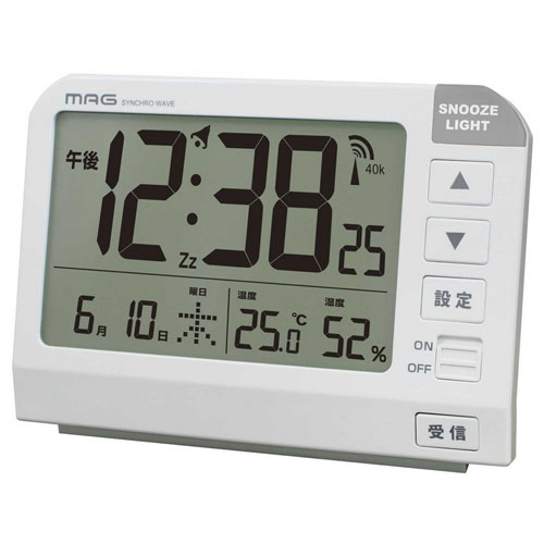 ノア精密 T-767 WH-Z MAG電波目覚まし時計 ホーネット