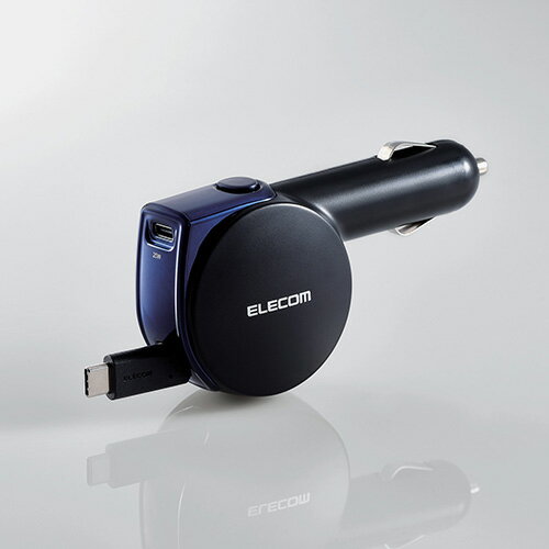 エレコム(ELECOM) MPA-CCCPD02-BK ブラック シガーソケット カーチャージャー 最大出力35W(2.0)