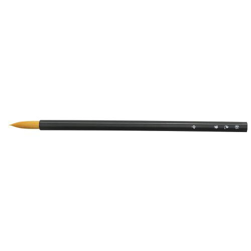 アーテック ナイロン六角黒軸デザイン筆 彩色筆中 24050 絵具 油絵具 アクリル 水彩 画材 筆 絵画 美術 中学 高校 趣味 ホビー