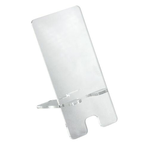 ■アクリル製のスマホスタンド商品サイズ : 63×137mmセット内容 : スマホスタンド アクリル製 63×137mm×146g材質 : アクリル1個梱包形態 : 袋入りデザインができる透明なスマホスタンド