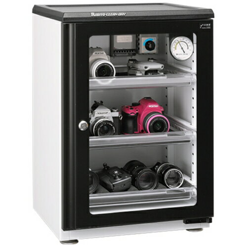 東洋リビング ED80CAT2(BW) オートクリーンドライ 全自動防湿庫 内容量 77L