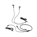 エレコム(ELECOM) HS-VE300MBK(ブラック) ゲーミングイヤホン 有線 3.5mm3極 リケーブル可 マイク付き