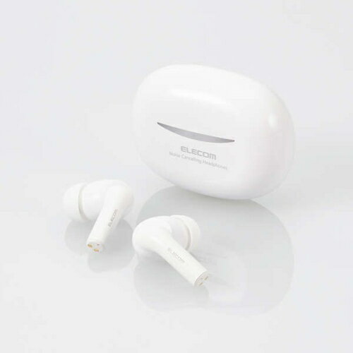 エレコム(ELECOM) LBT-TWS15WH2 ホワイト 完全ワイヤレスBluetoothヘッドホン ノイズキャンセリング