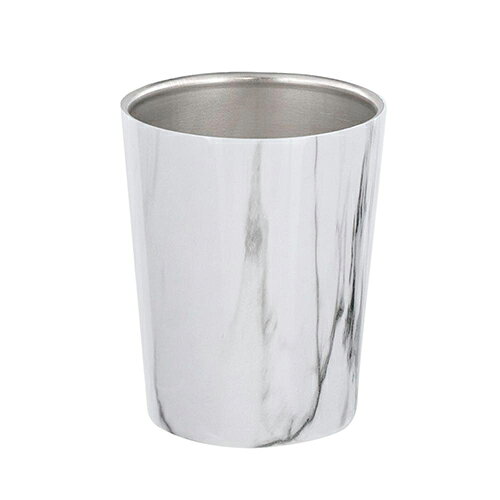 ベストコ NX-171(ホワイト) タンブラー 380ml 保冷 保温 真空二重構造 大理石柄 MARBLE KITCHEN