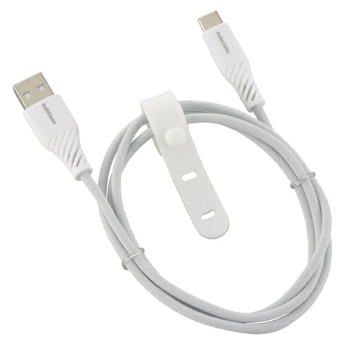 オーム電機(OHM) SMT-L10SCA15N グレー AudioComm さらさらUSBケーブル Type-AtoC 1m
